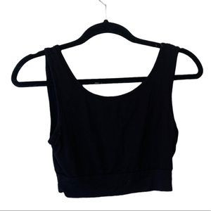 GLG Longline Sports Bra Padded Cups Workout Top Size Medium